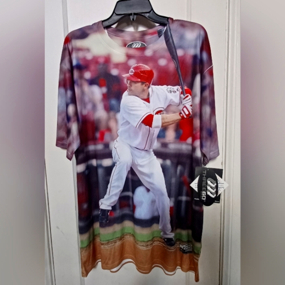 THREE60 GEAR/MLBP 2010 Cincinnati Reds Joey Votto Shirt All Over Print